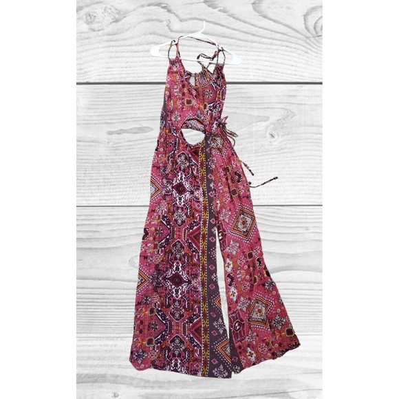 Raga Maxi Dress Size Small Multi-color Boho KeyHole Back/Front Anthropol… - Picture 1 of 13